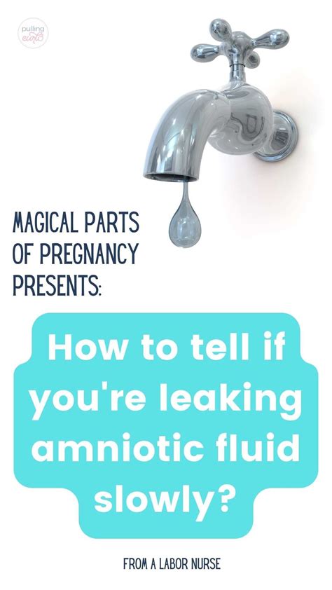 how to tell if your leaking amniotic fluid|Leaking Amniotic Fluid: Signs, Causes, and Symptoms